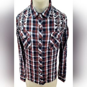 Like New | Pop Icon Clothing by Buckle | Plaid Long Sleeve Button Down Shirt